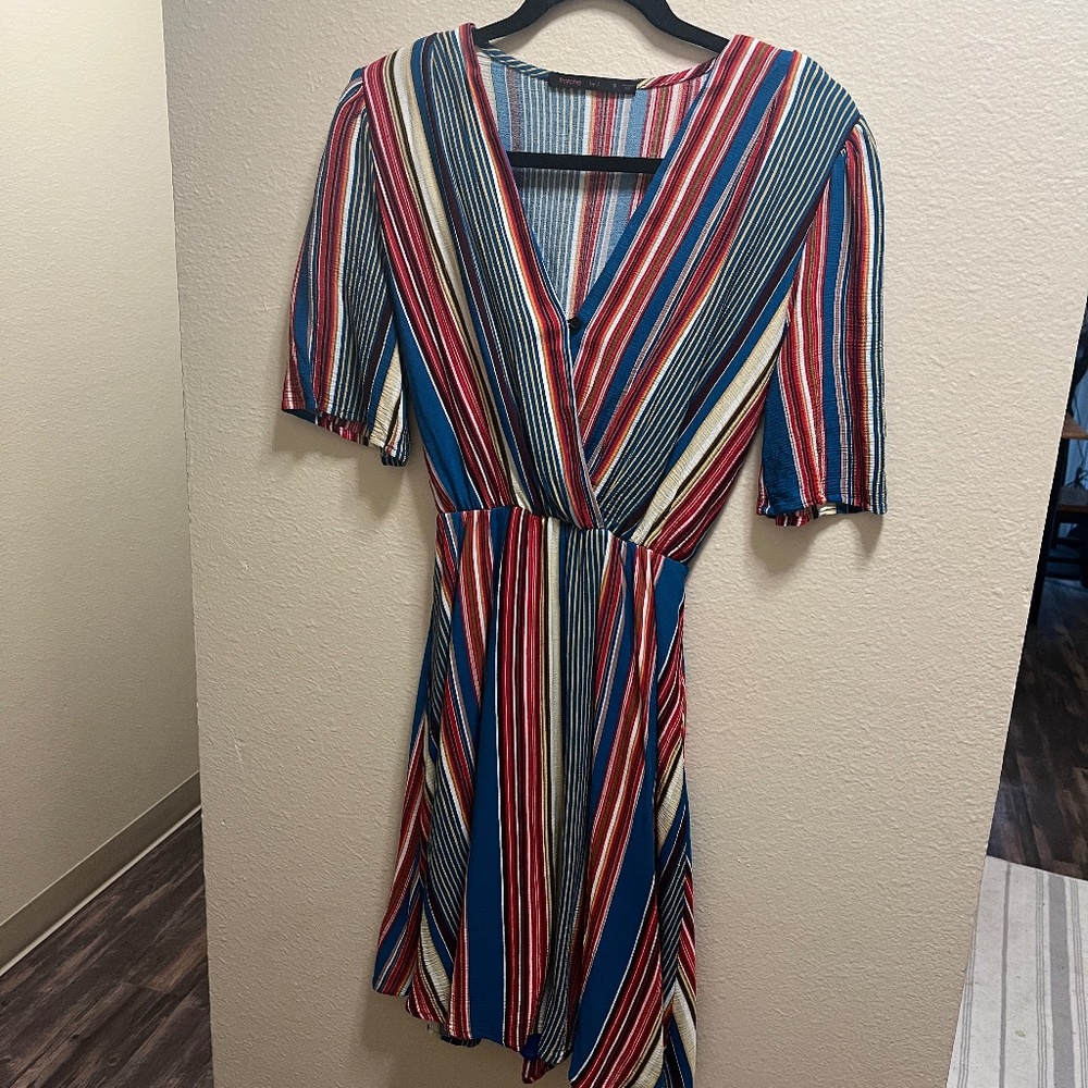 Small Fraiche Colorful Striped Dress